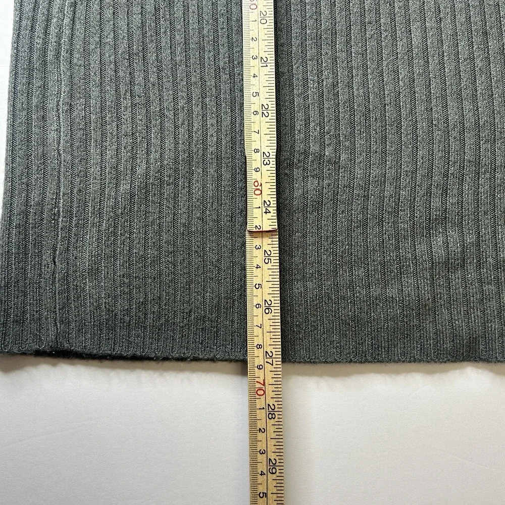 Vintage BC Ethic Life of Leisure Gray Ribbed Crewneck Sweater Men's Size Large L
